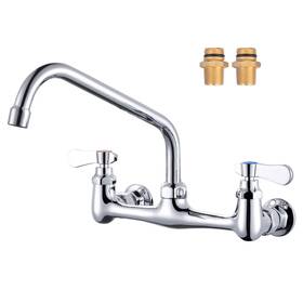 Vg2316300c-10-fbaus Iviga Commercial Sink Faucet With 10 Inch Swivel Spout 8 Center Wall Mount Kitchen