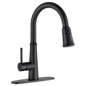 3-function Iviga Vsk07b Pull Down Sprayer Kitchen Faucet With In Matte Black