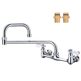 Vsk95c Iviga Commercial Sink Folding Faucet With 18 Inch Swivel Jointed Spout Dual Handles Wa