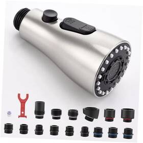 Jiangmen Jiahua Technology Co. Ltd 726312979055 Pull Down Kitchen Faucet Sprayer Head Replacement Part With 15 Adapters 3