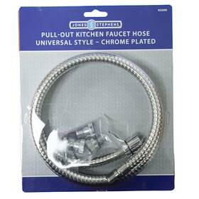 K53090 Jones Stephens 717510247053 Pull-out Kitchen Faucet Hose Universal Style Chrome Plated
