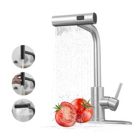 Joom 221243491897 Kitchen Faucets With Pull Down Sprayer Waterfall Sink Faucet Commerci