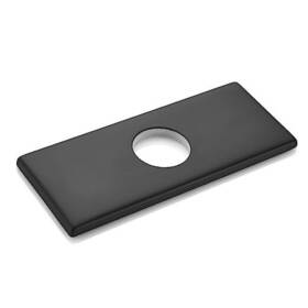 B0c81dx4gc Junhai Xu 6 Inch Rectangle Deck Mount Faucet Plate Hole Cover Escutcheon