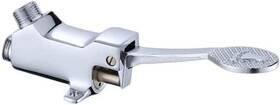 Jtf01 Junhome Brass Floor Mount Single Foot Pedal Water Valve For Basin Touchless Fauce