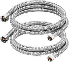 Fhcpip2p001 Juwo 60 Inch Faucet Supply Line 3/8 Comp X 1/2 Fip Stainless Steel Kitchen Hose