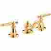 K-109-4-au K-108-4-au Kohler Antique Lever Widespread Bathroom Sink Faucet Used