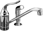 K-15176-p-cp Kohler Coralais Single Handle Standard Kitchen Faucet Side 0040688645315
