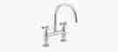 K-6130-4-cp Kohler Parq Deck-mount Kitchen Bridge Faucet Polished Chrome 650531629890