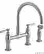 K-6131-4-vs 6131-4-vs Kohler Stainless Steel Parq Double Handle Bridge Faucet Aml836 650531630155