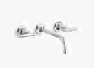 K-t14414-4-bn Kohler Purist Wall Mount 2-handle Bathroom Faucet