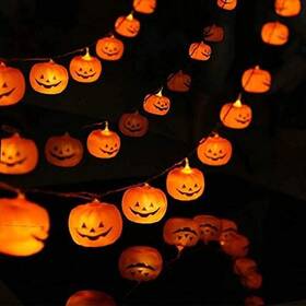 Ngd9535 Kailedi Halloween Lights 20 Led Pumpkin String 9.8 Feet Decor 2 Modes