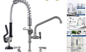 Vg2314200-21 Kaipingshijiadunweiyuyouxiangongsi New Upgrade Brushed Nickel 21 Inch Height Commercial Kitchen Faucet With Pre