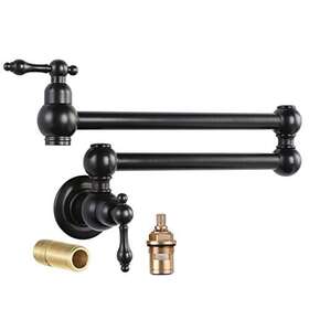 Vg412037rb-fbaus Kaipingshijiadunweiyuyouxiangongsi Pot Filler Faucet Over Stove Wall Mount Kitchen Oil Rubbed Bronze Style B