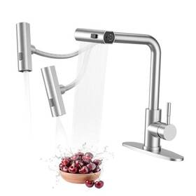 Vkc03 Kaipingshijiadunweiyuyouxiangongsi Waterfall Kitchen Sink Faucet With Sprayer 3 Modes Waterfall/stream/sweep