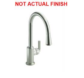 P23065-00-ag Kallista Deck Mounted Pull-down Kitchen Faucet Brushed Nickel New