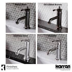 Kbf470 Karran 840311800629 Vineyard Single-handle Single Hole Basin Bathroom Faucet With