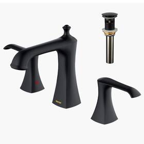 Kbf414mb Karran Woodburn 8 Inch Widespread 2-handle Bathroom Faucet With Matching Pop-up Drain In