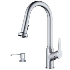 Kkf250sd25ss Karran Usa Kkf250sd25 Dockton 1.8 Gpm 1 Hole Kitchen Faucet - Stainless Steel