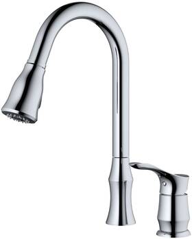 Kkf260 Karran Usa Hillwood 1.8 Gpm 1 Hole Pull Down Kitchen