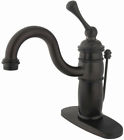 Kb1405bl Kingston Brass Single Handle Bathroom Lavatory Faucet Oil Rubbed Bronze