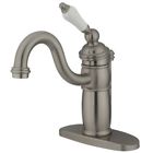 Kb1408pl  Kingston Brass Victorian Mono Block Lavatory Faucet Satin 799621223270