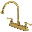 Kb374.bl Kingston Brass Vintage Centerset Kitchen Faucet Metal Handles 663370056178