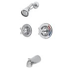 Kb661ax  Kingston Brass Twin Handles Tub Shower Faucet With 786714957310