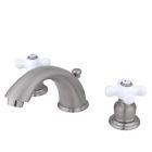 Kb968px Kingston Brass Victorian Widespread Faucet Porcelain Handle Satin 663370118852