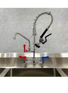 Kp-ckf-200818 Keipan Commercial Wall Mount Pre-rinse 36 Inch Faucet With Sprayer For Compartment Sink