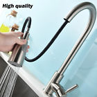 Kfqy0202sn Probrico Kitchen Faucet Pull Out Sprayer Single Hole Swivel Sink