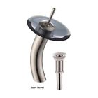 Kgw-1700-pu-10sn-blcl Kgw-1700-pu-10-blcl Kraus Waterfall Vessel Bathroom Faucet Metal 846639008495