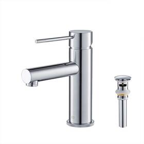 Kibi Usa 842708116658 Luxury Single Hole Bathroom Faucet Chrome With Pop Up Drain