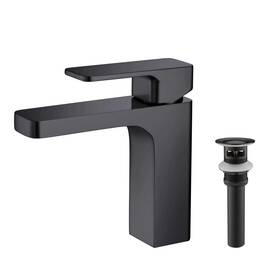 Kibi Usa 842708121324 Blaze Single Handle Bathroom Sink Faucet Matte Black