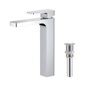 Kibi Usa 842708144897 Blaze-t Single Handle Bathroom Vessel Sink Faucet Chrome With Drain