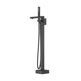 Kibi Usa 842708145122 Cube Single Handle Floor Mounted Freestanding Tub Filler Black Matte