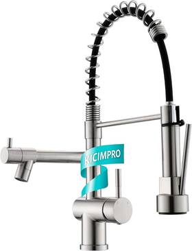 Km880bn  Kicimpro Faucet For Kitchen Sink Commercial With Pull Down Sprayer