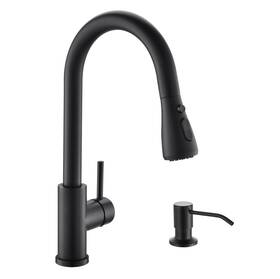Ks-800mb Kicimpro Black Matte Kitchen Sink Faucet With Soap Dispenser
