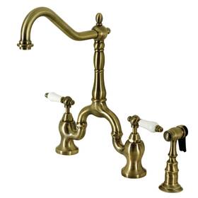Kingston Brass 196507001142 Ks775.plbs English Country 1.8 Gpm Bridge Kitchen -