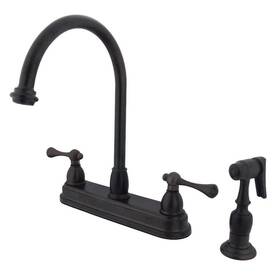 Kingston Brass 196507247267 Vintage 2-handle Deck Mount Centerset Kitchen Faucets With Side