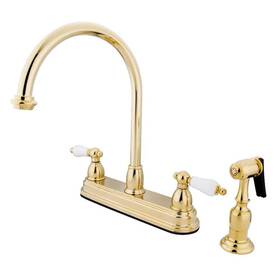 Kingston Brass 196507247298 Restoration 2-handle Deck Mount Centerset Kitchen Faucets With In