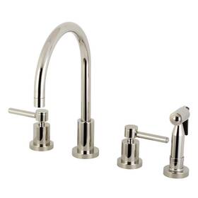 Kingston Brass 196507250007 Concord 2-handle Deck Mount Widespread Kitchen Faucets With