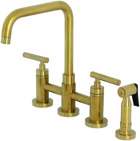 Kingston Brass 196507306698 Ks828.cmlbs Manhattan 1.8 Gpm Bridge Kitchen -