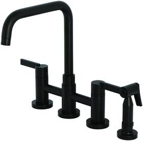 Kingston Brass 196507306728 Ks828.ctlbs Continental 1.8 Gpm Bridge Kitchen - Black