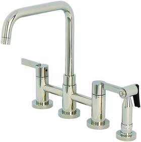 Kingston Brass 196507306759 Ks828.ctlbs Continental 1.8 Gpm Bridge Kitchen - Nickel