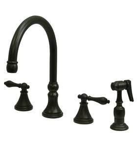 Kingston Brass 663370015656 Ks279.albs Governor 1.8 Gpm Widespread Kitchen - Bronze