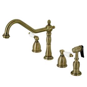 Kingston Brass 663370039669 Kb179.plbs Heritage 1.8 Gpm Widespread Kitchen -