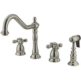 Ks1798axbs Kingston Brass 663370075919 Heritage Widespread Kitchen Faucet With 12.38x8.56 X 2
