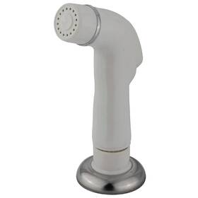 Kbs750sp Kingston Brass 663370111433 Gourmetier Kitchen Faucet Sprayer White With Polished Chrom