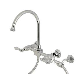 Kingston Brass 663370179457 Ks129.albs Restoration 1.8 Gpm Widespread Bridge - Chrome