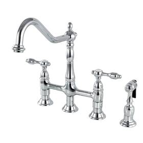 Kingston Brass 663370278549 Ks1271talbs Tudor 8inch Sprayer Polished Chrome 8-3/4 Inch
